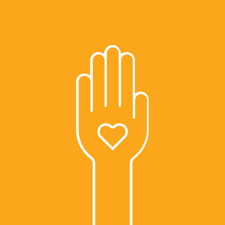 sput your hand up with love and show volunteers some love