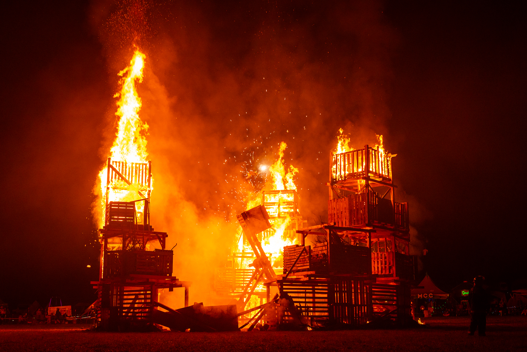 An image of the 2024 Effigy burn.