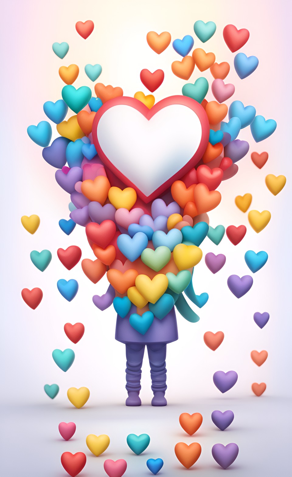 An image of heart balloons