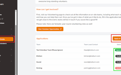 How to apply for onsite volunteer roles!