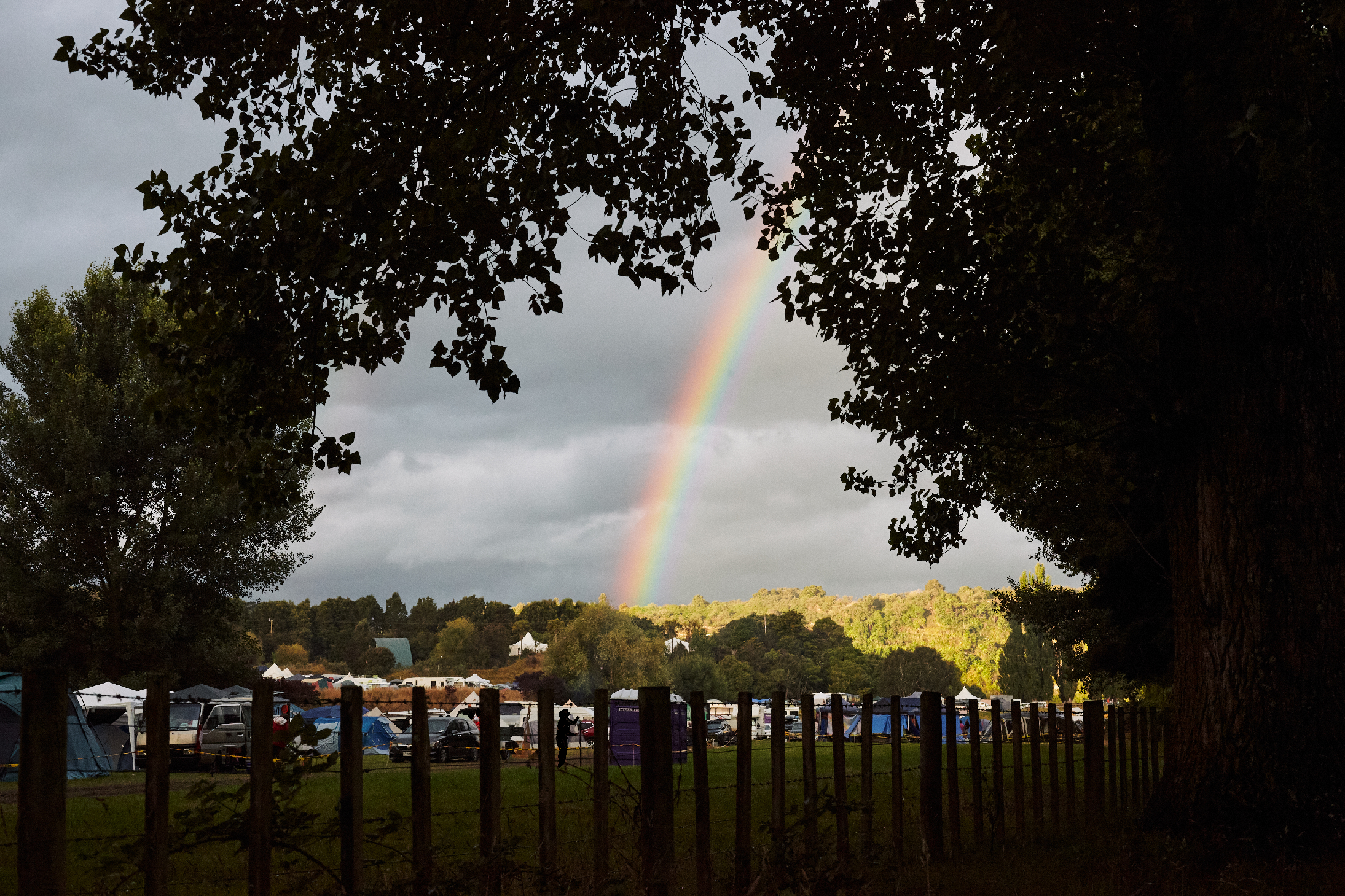 An image of a rainbow over Kiwiburn 2026