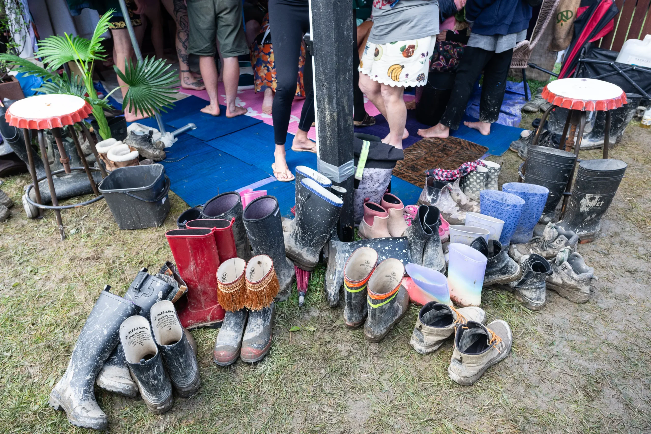 A pile of gumboot